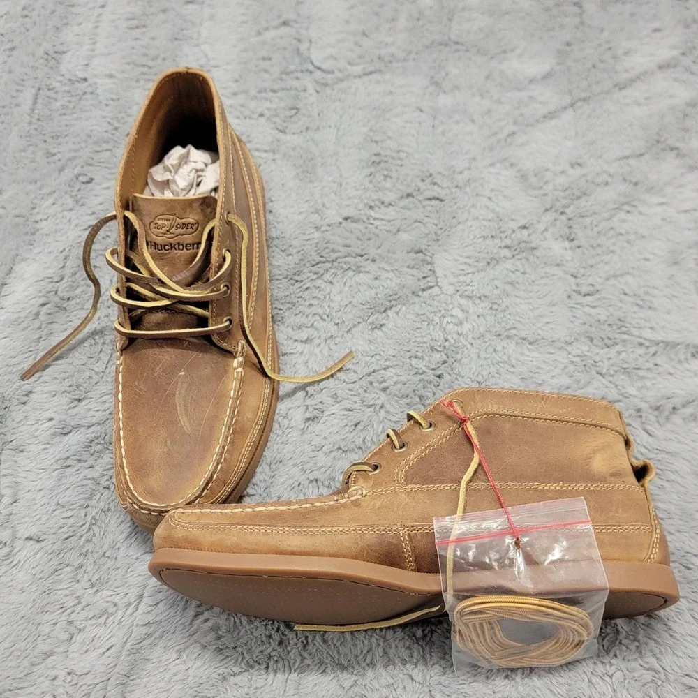 Sperry Top-Sider Boots Mens 9.5 Brown Leather Huckberry AO Chukka STS26144